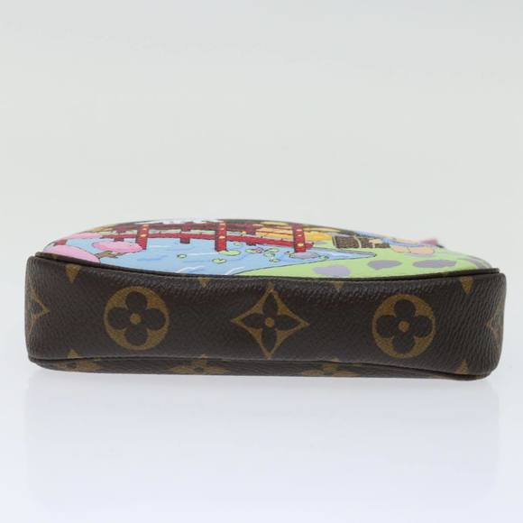 LOUIS VUITTON Monogram Vivienne Mini Pochette Pouch M45905 LV Auth 70308A - Picture 5 of 16